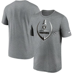 Nike Las Vegas Raiders Icon Legend Performance T-Shirt Heathered Gray