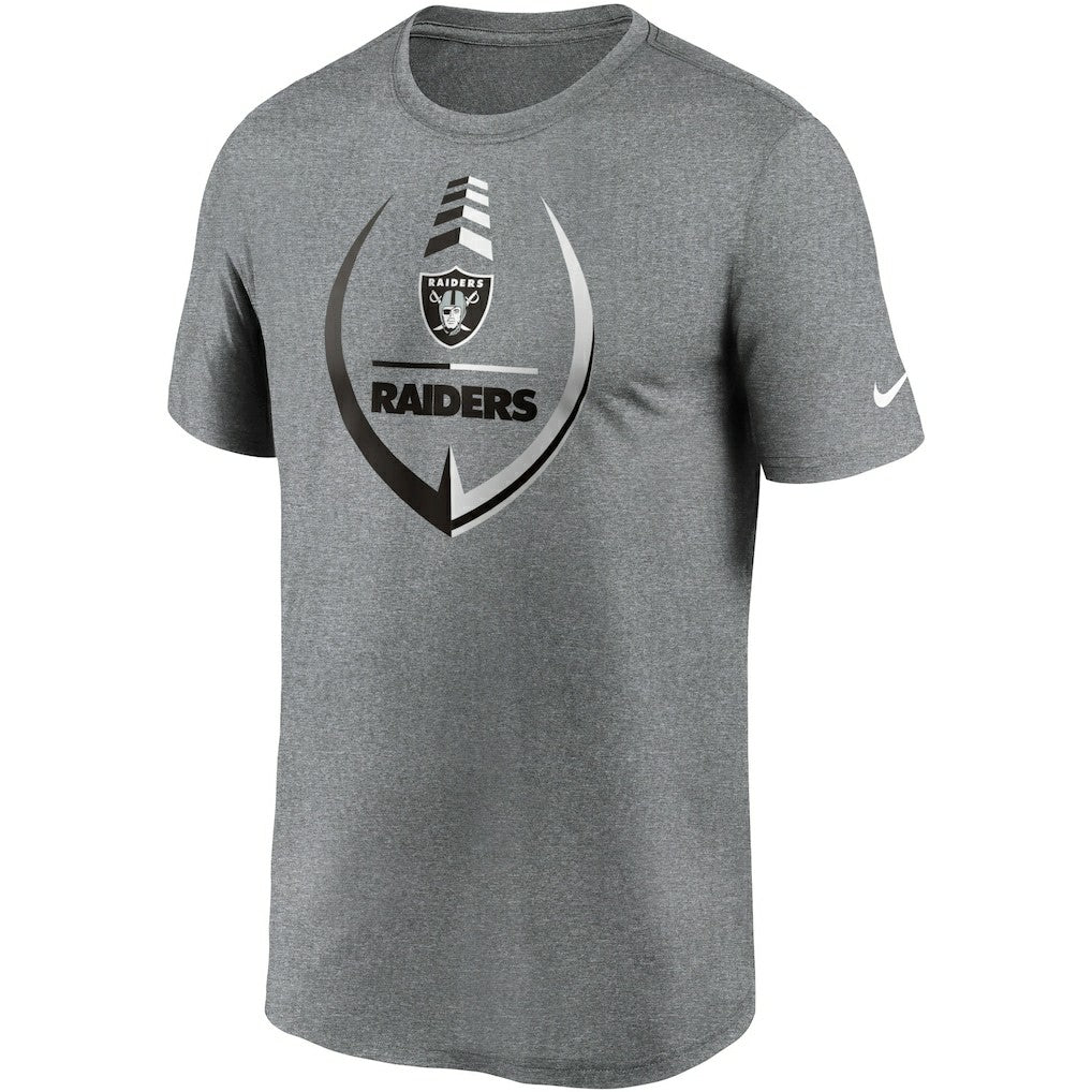 Nike Las Vegas Raiders Icon Legend Performance T-Shirt Heathered Gray
