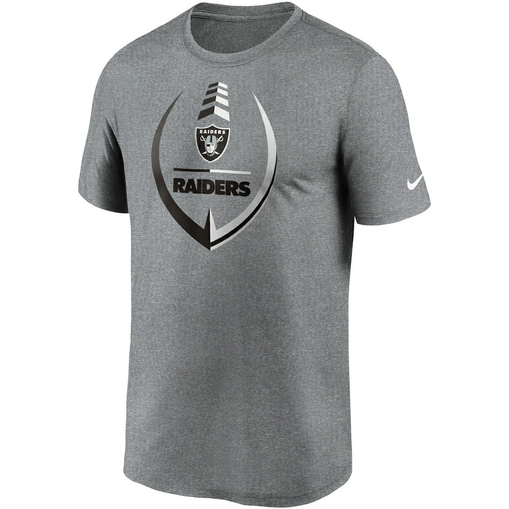 Nike Las Vegas Raiders Icon Legend Performance T-Shirt Heathered Gray