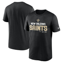 Nike New Orleans Saints Legend Community Performance T-Shirt Black