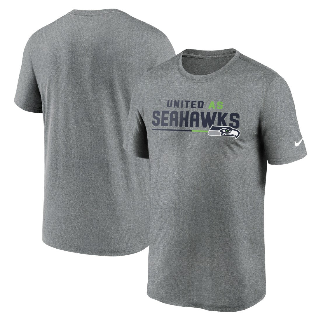 Nike Seattle Seahawks Legend Team Shoutout Performance T-Shirt Heather Gray