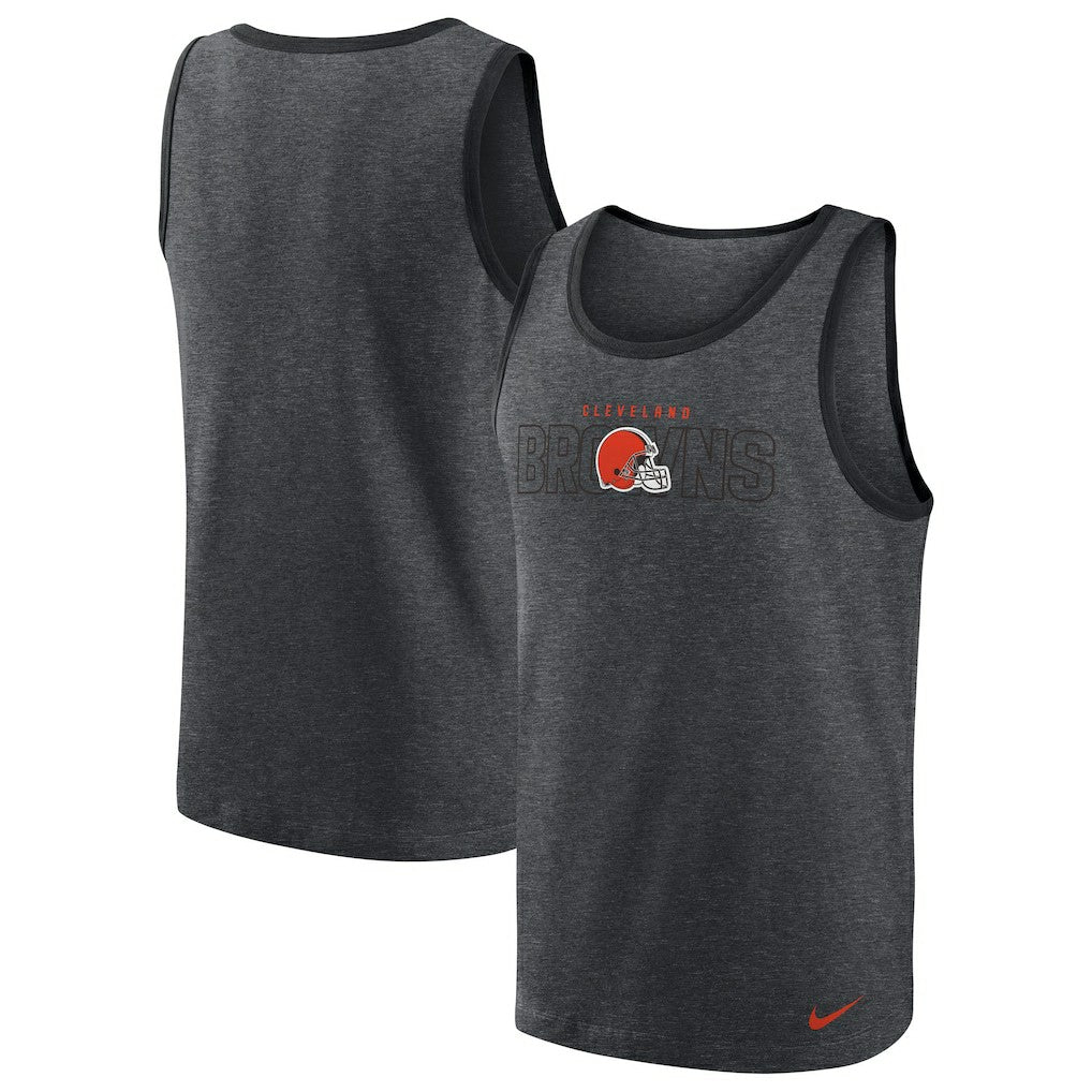 Nike Cleveland Browns Tri-Blend Tank Top Heathered Charcoal