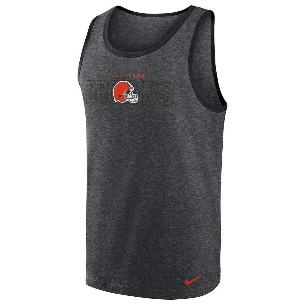 Nike Cleveland Browns Tri-Blend Tank Top Heathered Charcoal