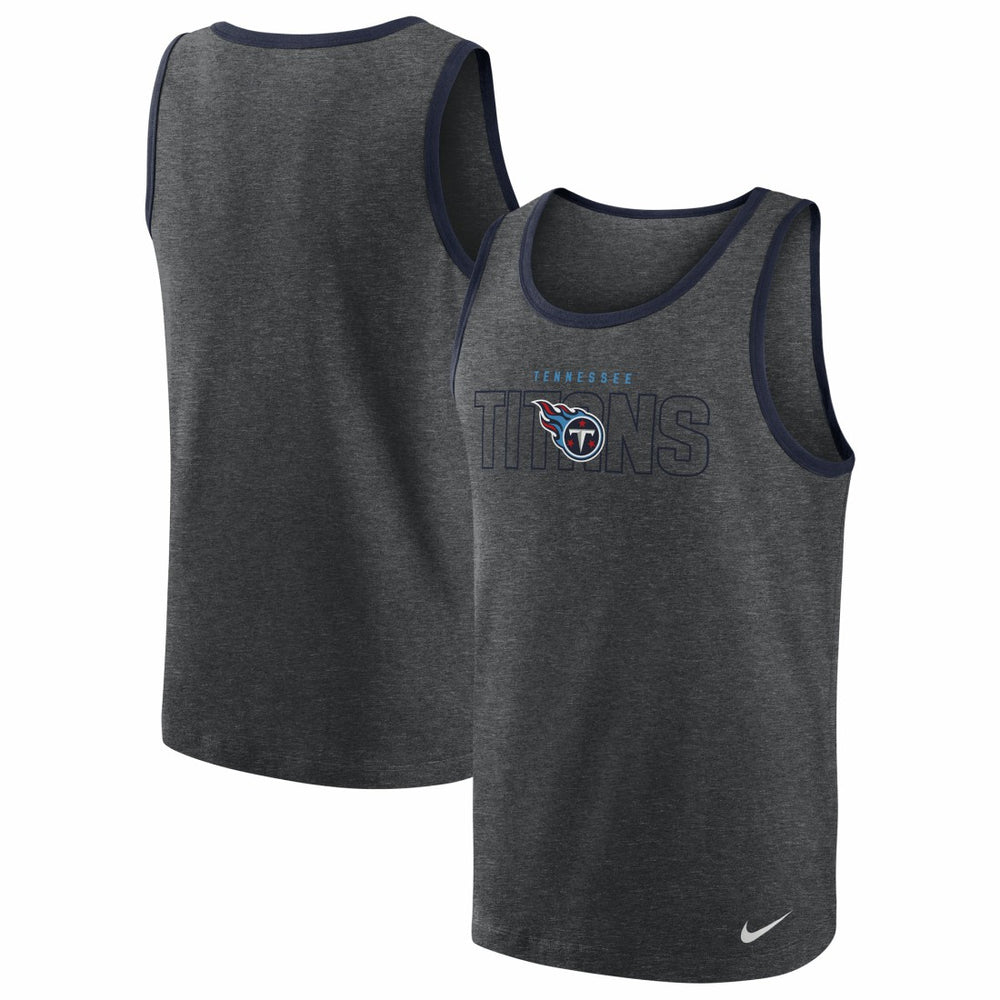 Nike Tennessee Titans Tri-Blend Tank Top Heathered Charcoal
