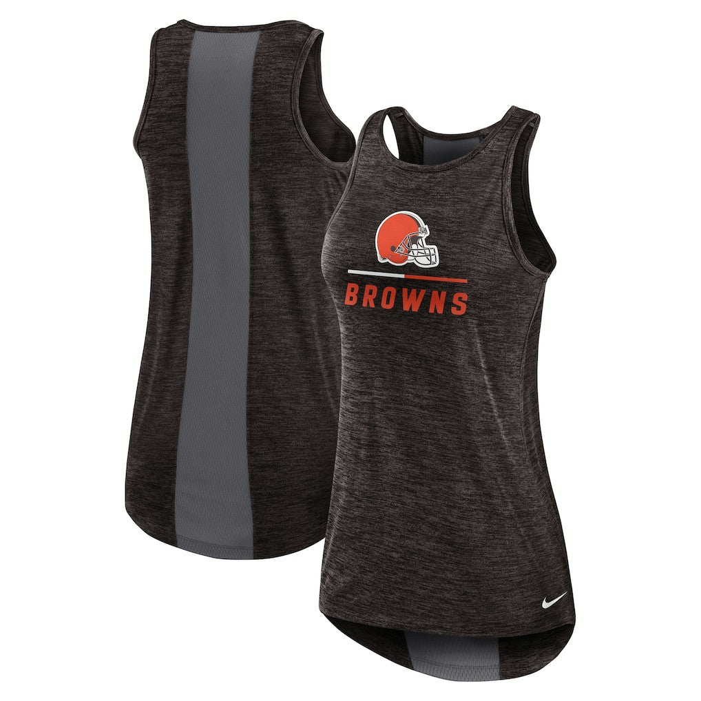 Nike Cleveland Browns Women's High Neck Performance Tank Top Brown