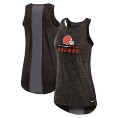 Nike Cleveland Browns Women's High Neck Performance Tank Top Brown