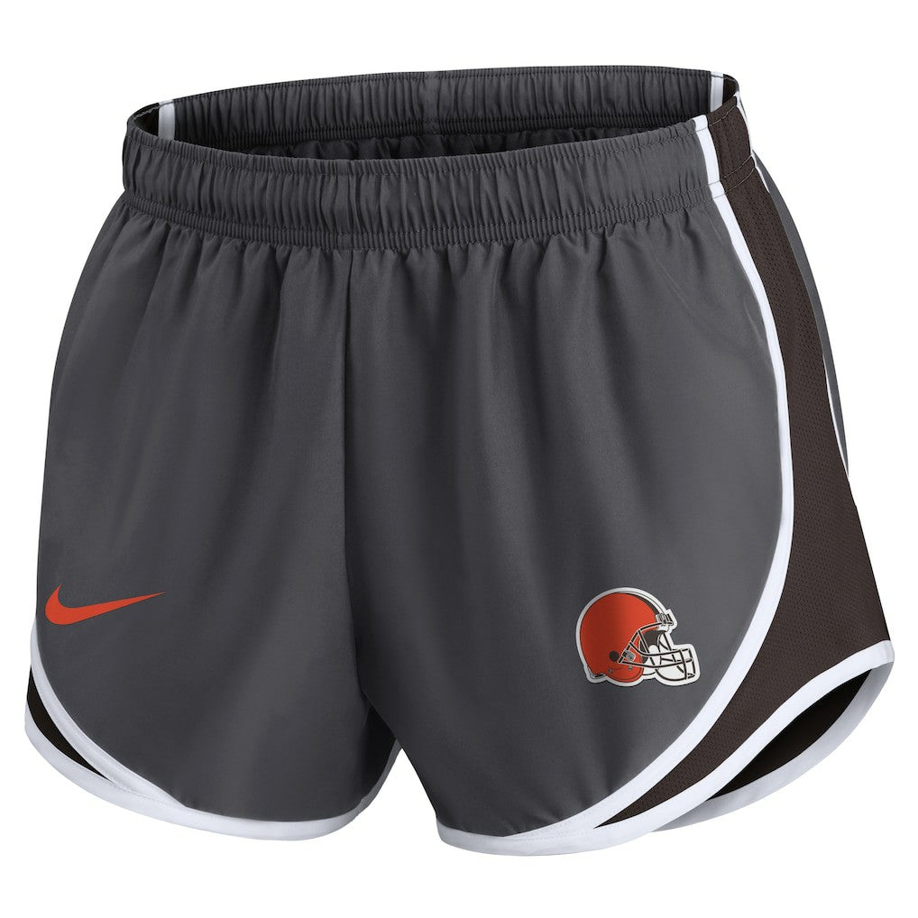 Nike Cleveland Browns Women's Team Logo Performance Tempo Shorts Charcoal