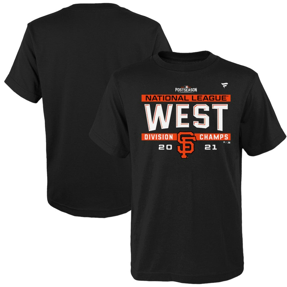 San Francisco Giants Youth 2021 NL West Division Champions Locker Room T-Shirt - Black - MLB on Sale