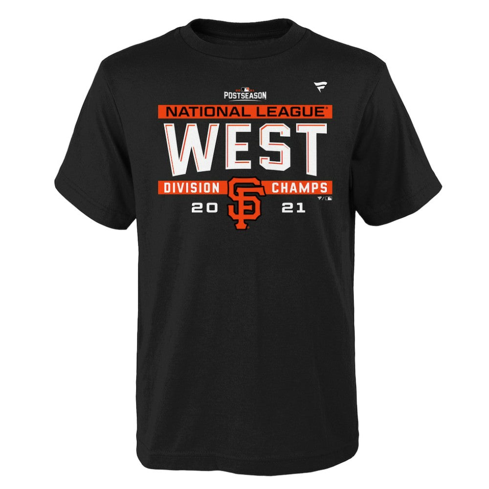 San Francisco Giants Youth 2021 NL West Division Champions Locker Room T-Shirt - Black - MLB on Sale