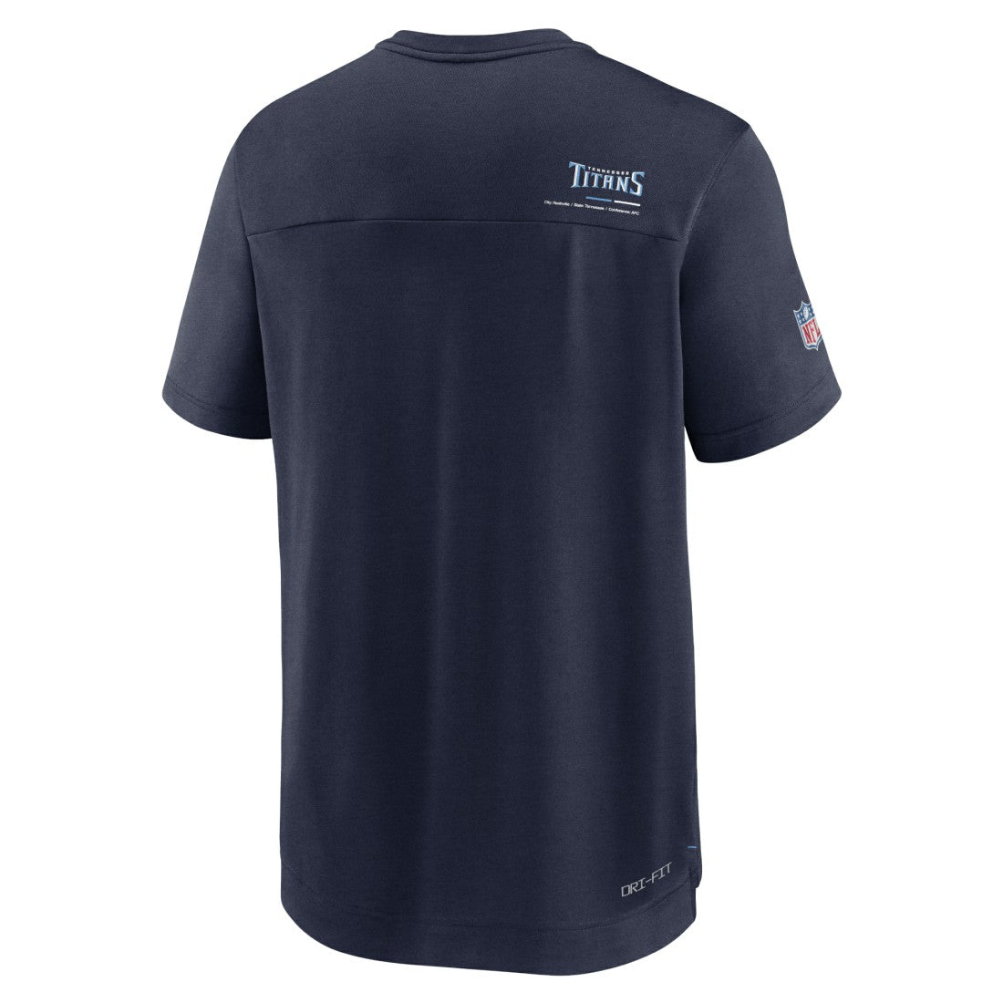 Nike Tennessee Titans Sideline Coach Chevron Lock Up Logo V-Neck Performance T-Shirt Navy
