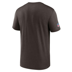 Nike Cleveland Browns Sideline Infograph Performance T-Shirt Brown