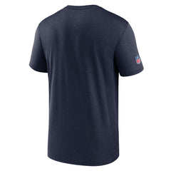 Nike Tennessee Titans Sideline Infograph Performance T-Shirt Navy