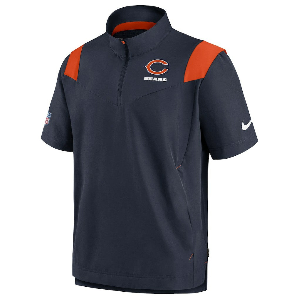 Nike Chicago Bears Sideline Coaches Chevron Lockup Pullover Top Navy