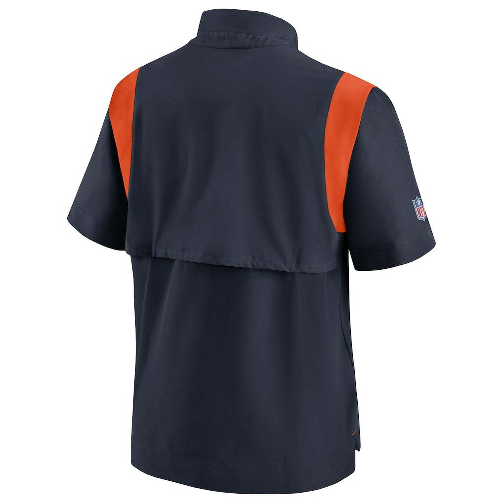 Nike Chicago Bears Sideline Coaches Chevron Lockup Pullover Top Navy