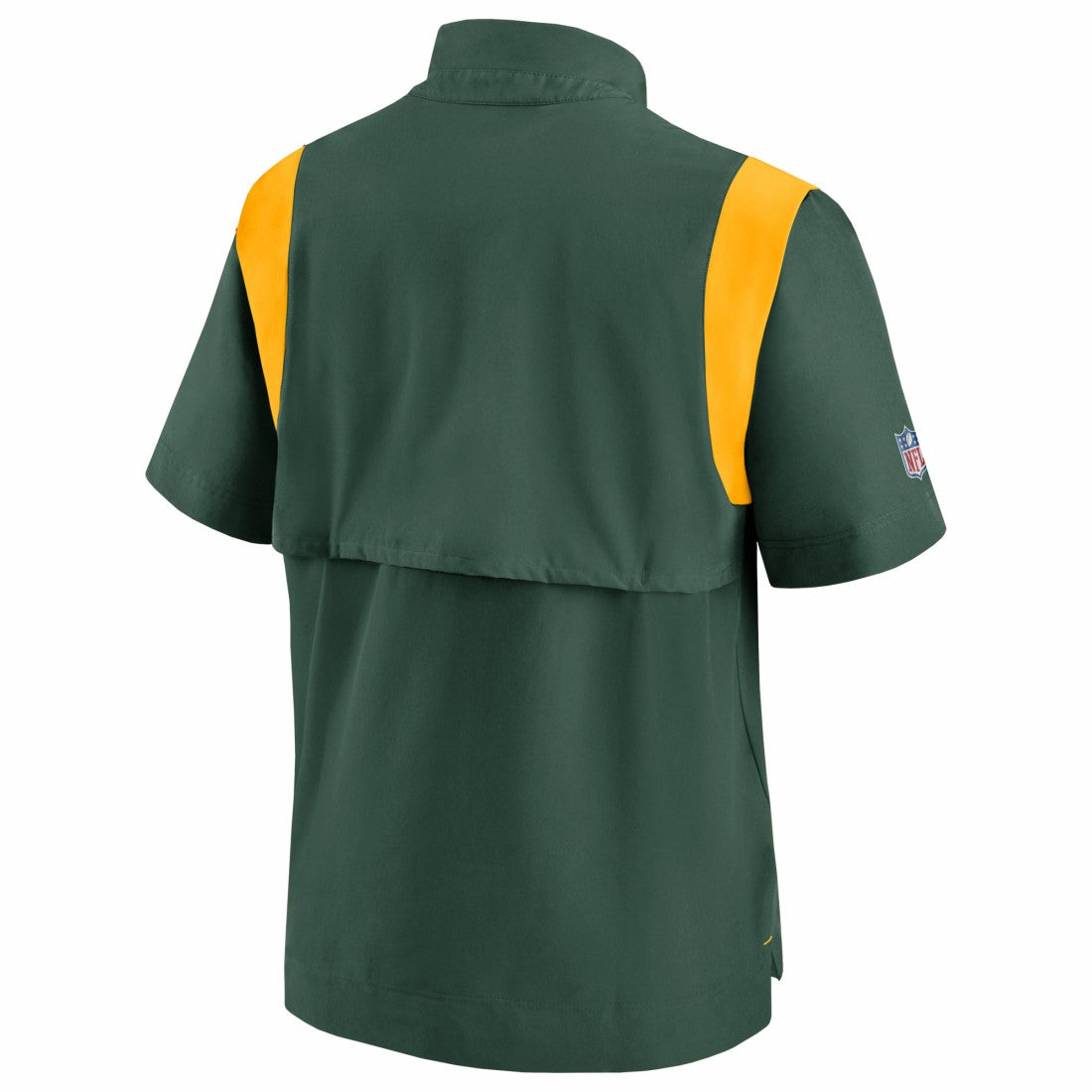 Nike Green Bay Packers Sideline Coaches Chevron Lockup Pullover Top Kelly Green