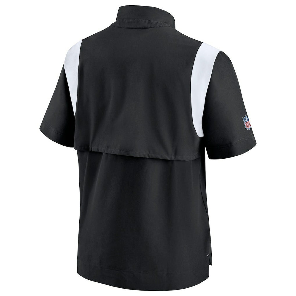 Nike Las Vegas Raiders Sideline Coaches Chevron Lockup Pullover Top Black