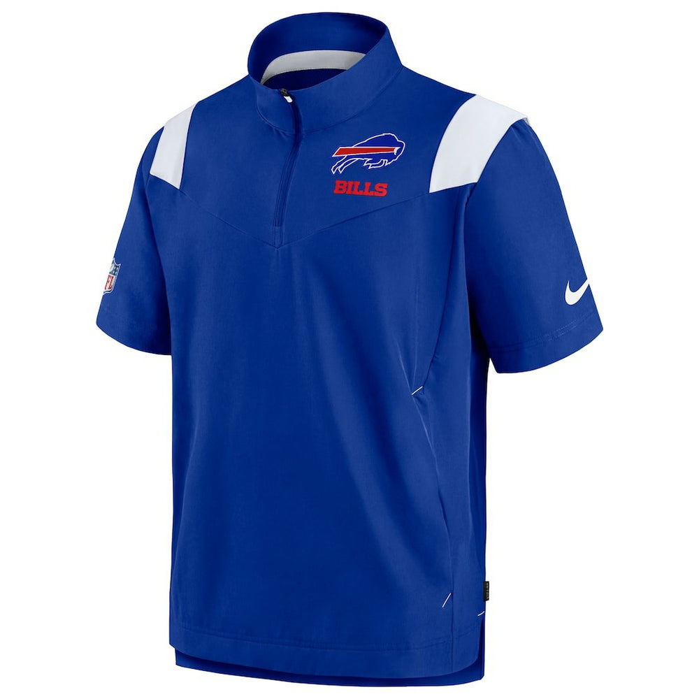 Nike Buffalo Bills Sideline Coaches Chevron Lockup Pullover Top Royal