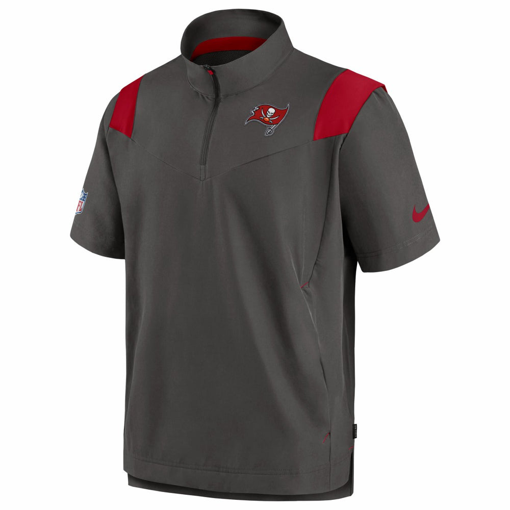 Nike Tampa Bay Buccaneers Sideline Coaches Chevron Lockup Pullover Top Pewter