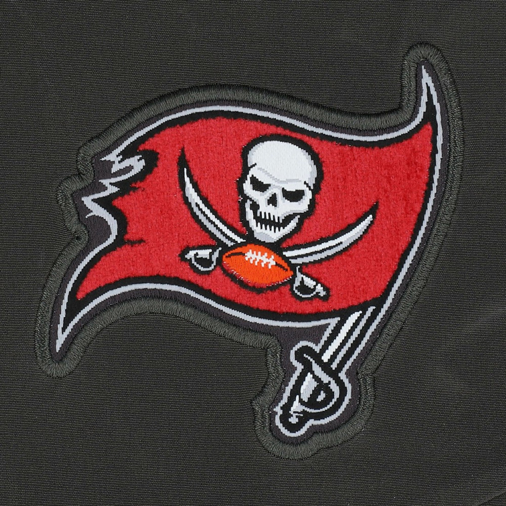 Nike Tampa Bay Buccaneers Sideline Coaches Chevron Lockup Pullover Top Pewter