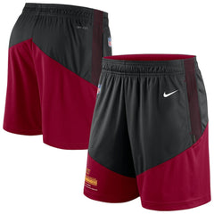 Nike Washington Commanders Sideline Primary Lockup Performance Shorts Black/Burgundy