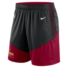 Nike Washington Commanders Sideline Primary Lockup Performance Shorts Black/Burgundy