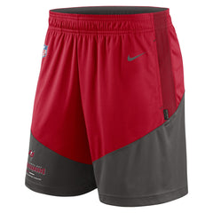 Nike Tampa Bay Buccaneers Sideline Primary Lockup Performance Shorts Red/Pewter