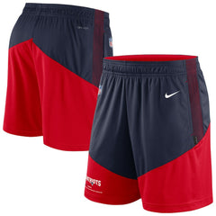 Nike New England Patriots Sideline Primary Lockup Performance Shorts Navy/Red