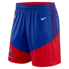 Nike Buffalo Bills Sideline Primary Lockup Performance Shorts Royal/Red