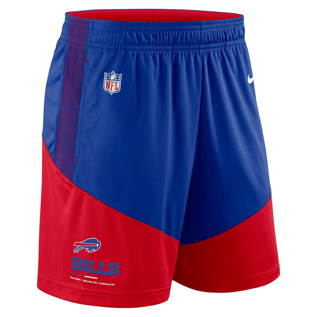 Nike Buffalo Bills Sideline Primary Lockup Performance Shorts Royal/Red