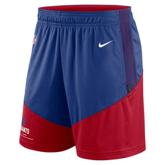 Nike New York Giants Sideline Primary Lockup Performance Shorts Royal/Red