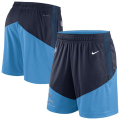 Nike Tennessee Titans Sideline Primary Lockup Performance Shorts Navy/Light Blue