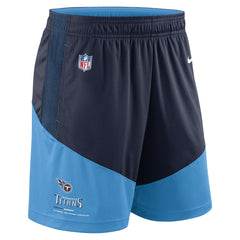 Nike Tennessee Titans Sideline Primary Lockup Performance Shorts Navy/Light Blue