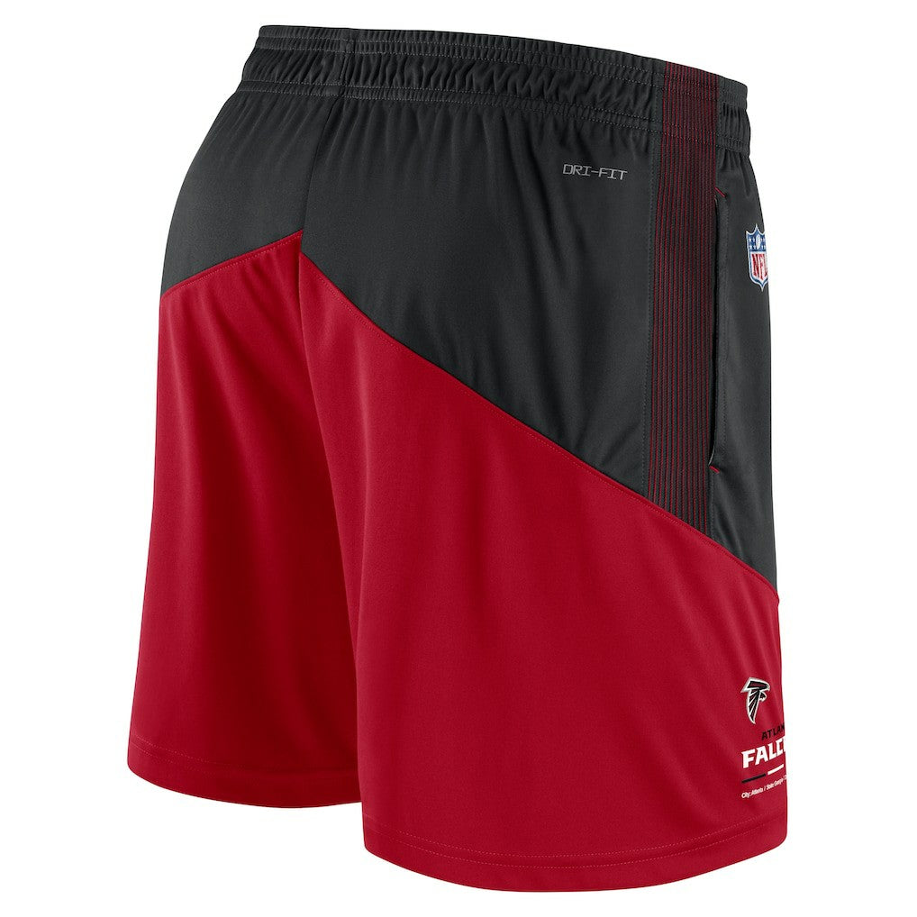 Nike Atlanta Falcons Sideline Primary Lockup Performance Shorts Black/Red