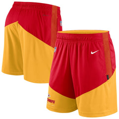 Nike Kansas City Chiefs Sideline Primary Lockup Performance Shorts Red/Gold