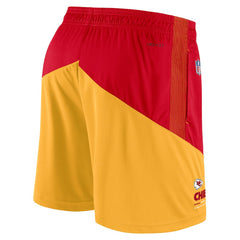 Nike Kansas City Chiefs Sideline Primary Lockup Performance Shorts Red/Gold