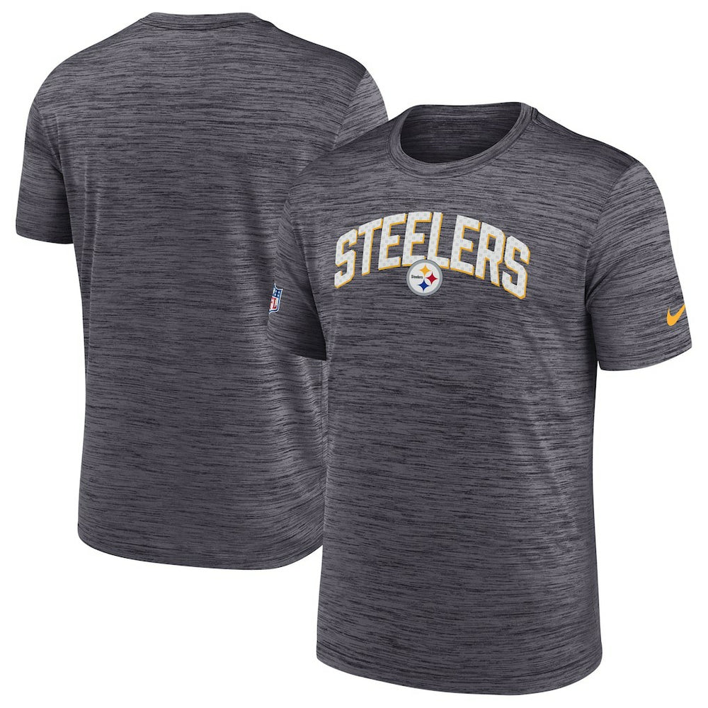 Nike Pittsburgh Steelers Sideline Velocity Athletic Stack Performance T-Shirt Black