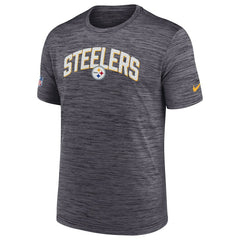 Nike Pittsburgh Steelers Sideline Velocity Athletic Stack Performance T-Shirt Black