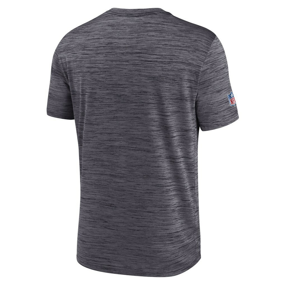 Nike New Orleans Saints Sideline Velocity Athletic Stack Performance T-Shirt Black
