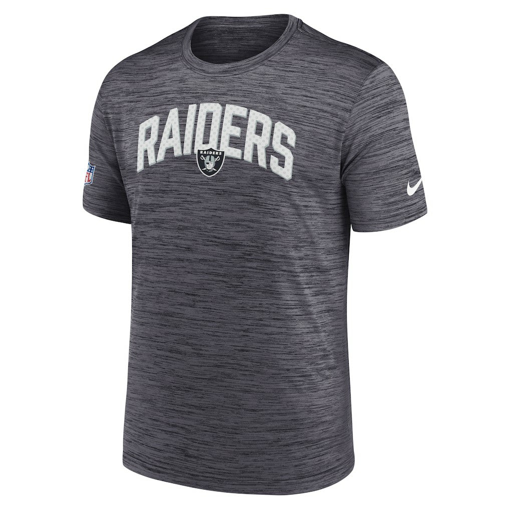 Nike Las Vegas Raiders Sideline Velocity Athletic Stack Performance T-Shirt Black