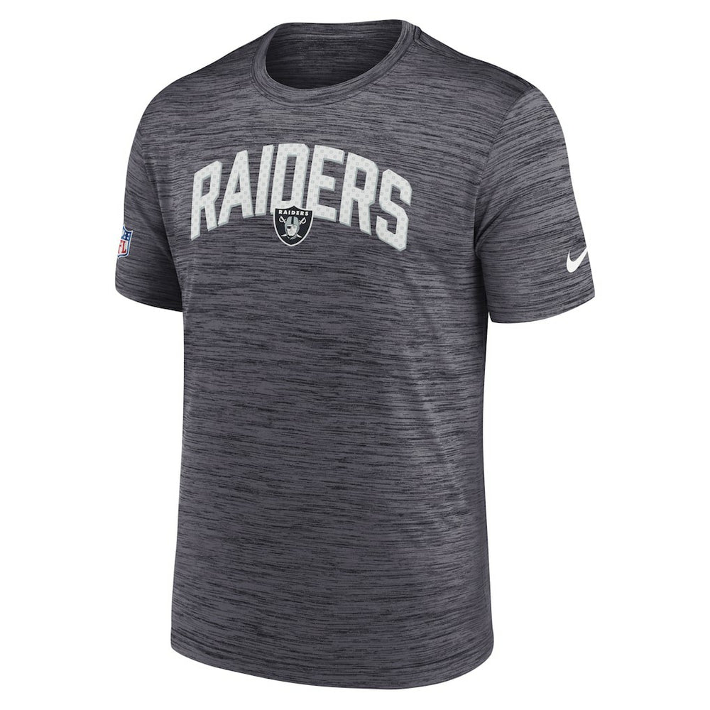 Nike Las Vegas Raiders Sideline Velocity Athletic Stack Performance T-Shirt Black