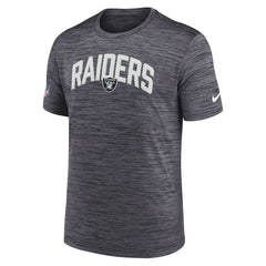 Nike Las Vegas Raiders Sideline Velocity Athletic Stack Performance T-Shirt Black