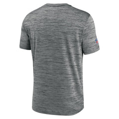 Nike New Orleans Saints Sideline Velocity Athletic Stack Performance T-Shirt Gray