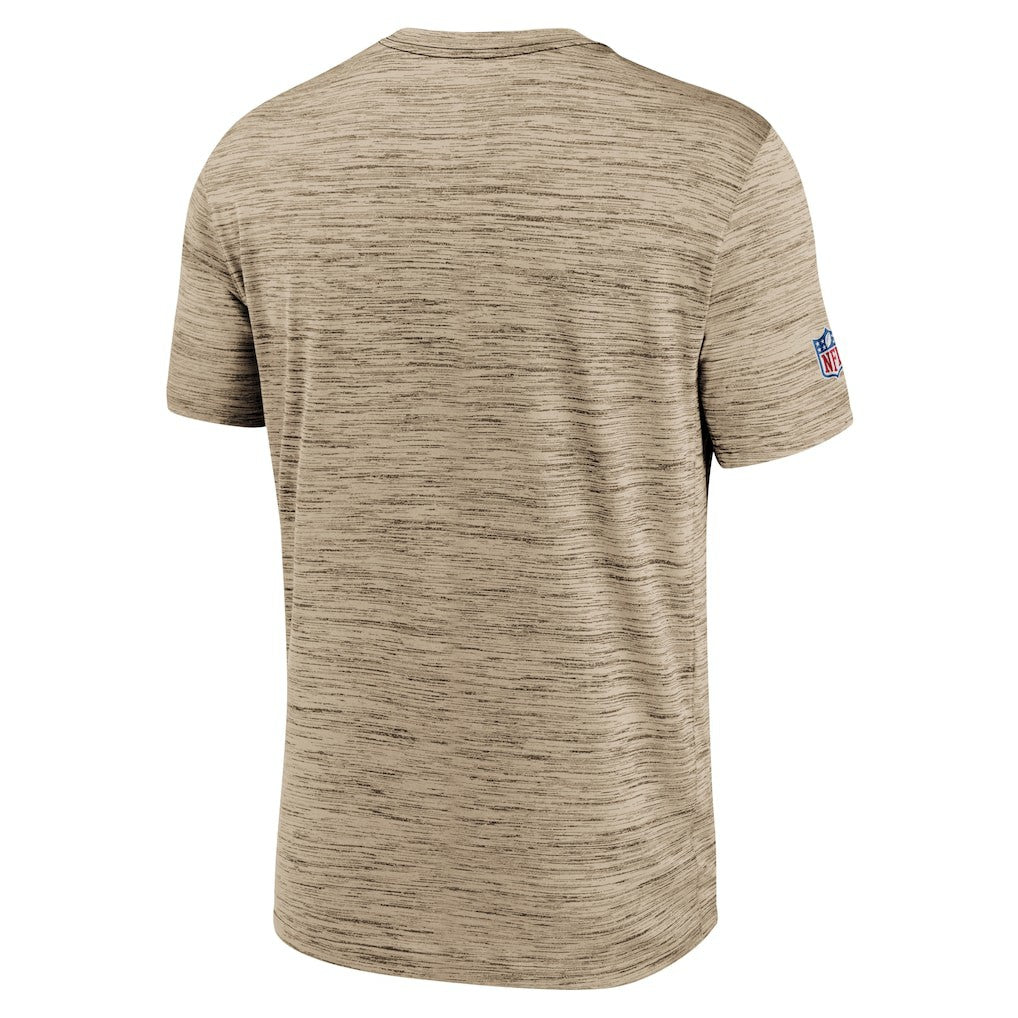 Nike Cleveland Browns Sideline Velocity Athletic Stack Performance T-Shirt Brown