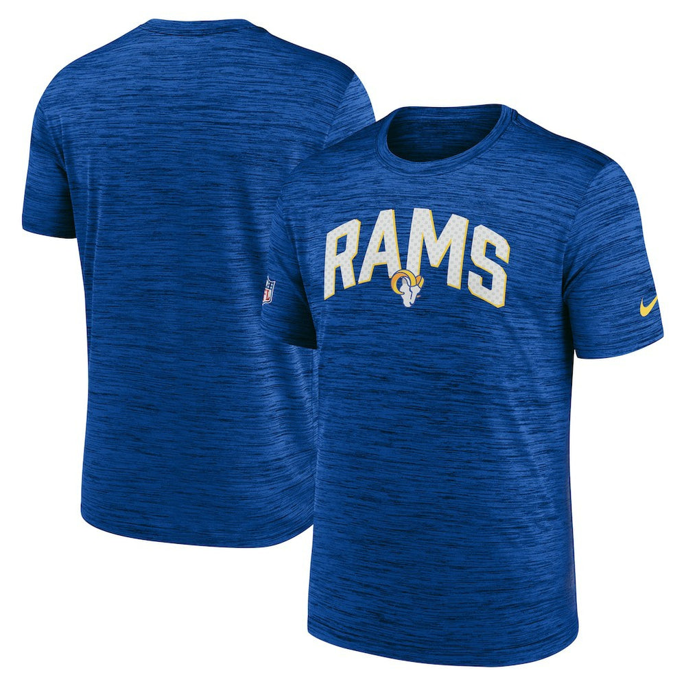 Nike Los Angeles Rams Sideline Velocity Athletic Stack Performance T-Shirt Royal