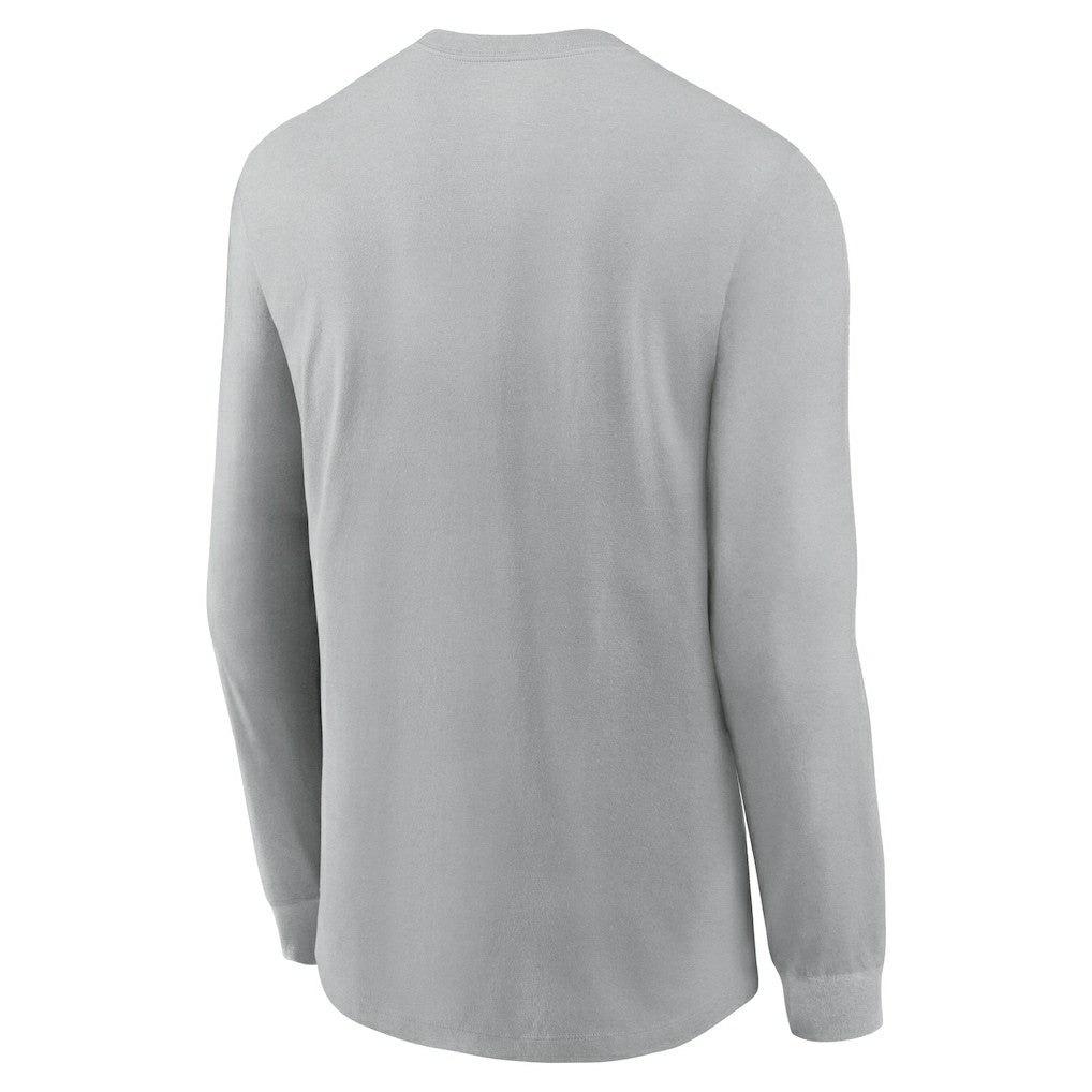 Nike Cleveland Browns Sideline Infograph Lock Up Performance Long Sleeve T-Shirt Silver