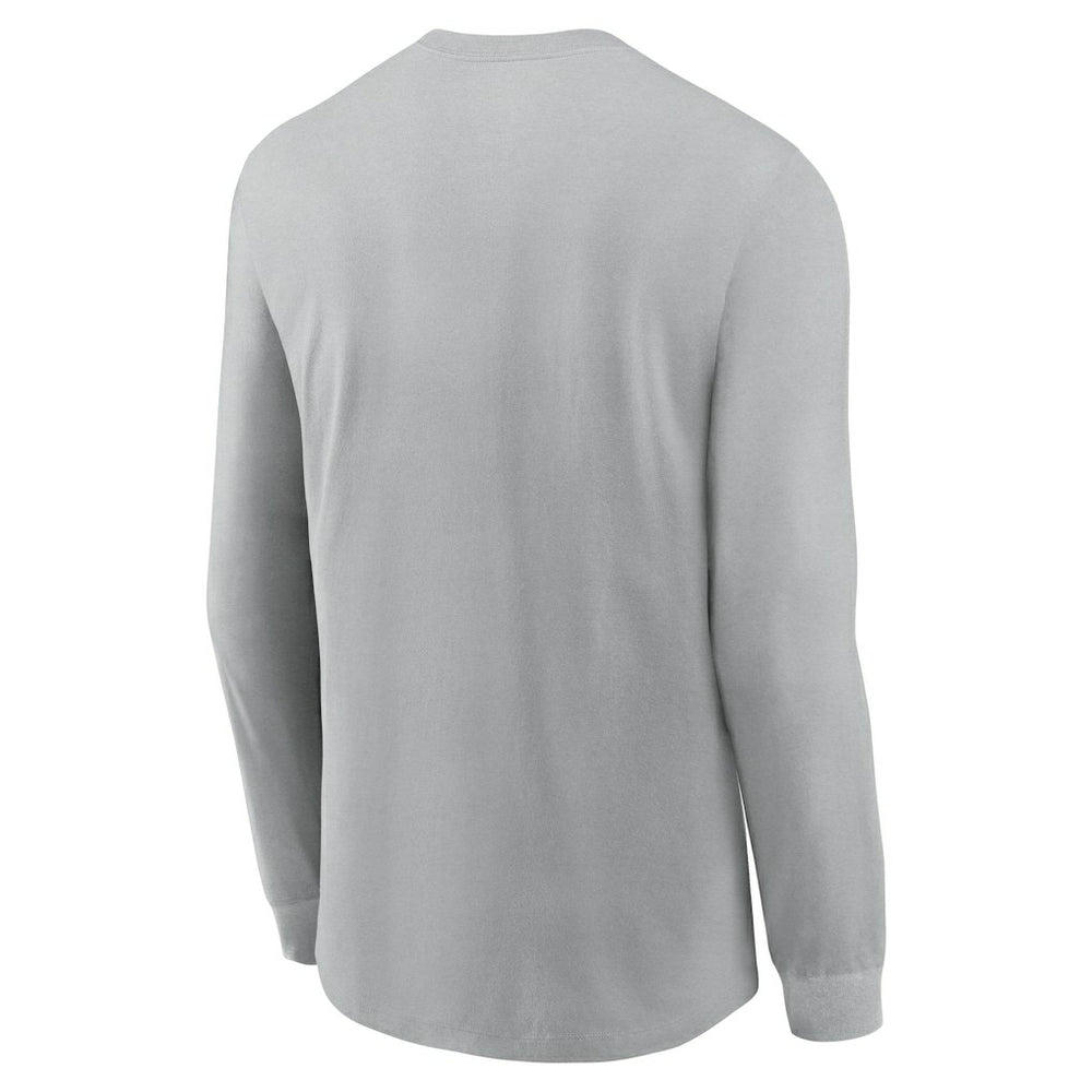 Nike Cleveland Browns Sideline Infograph Lock Up Performance Long Sleeve T-Shirt Silver