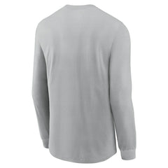 Nike Cleveland Browns Sideline Infograph Lock Up Performance Long Sleeve T-Shirt Silver