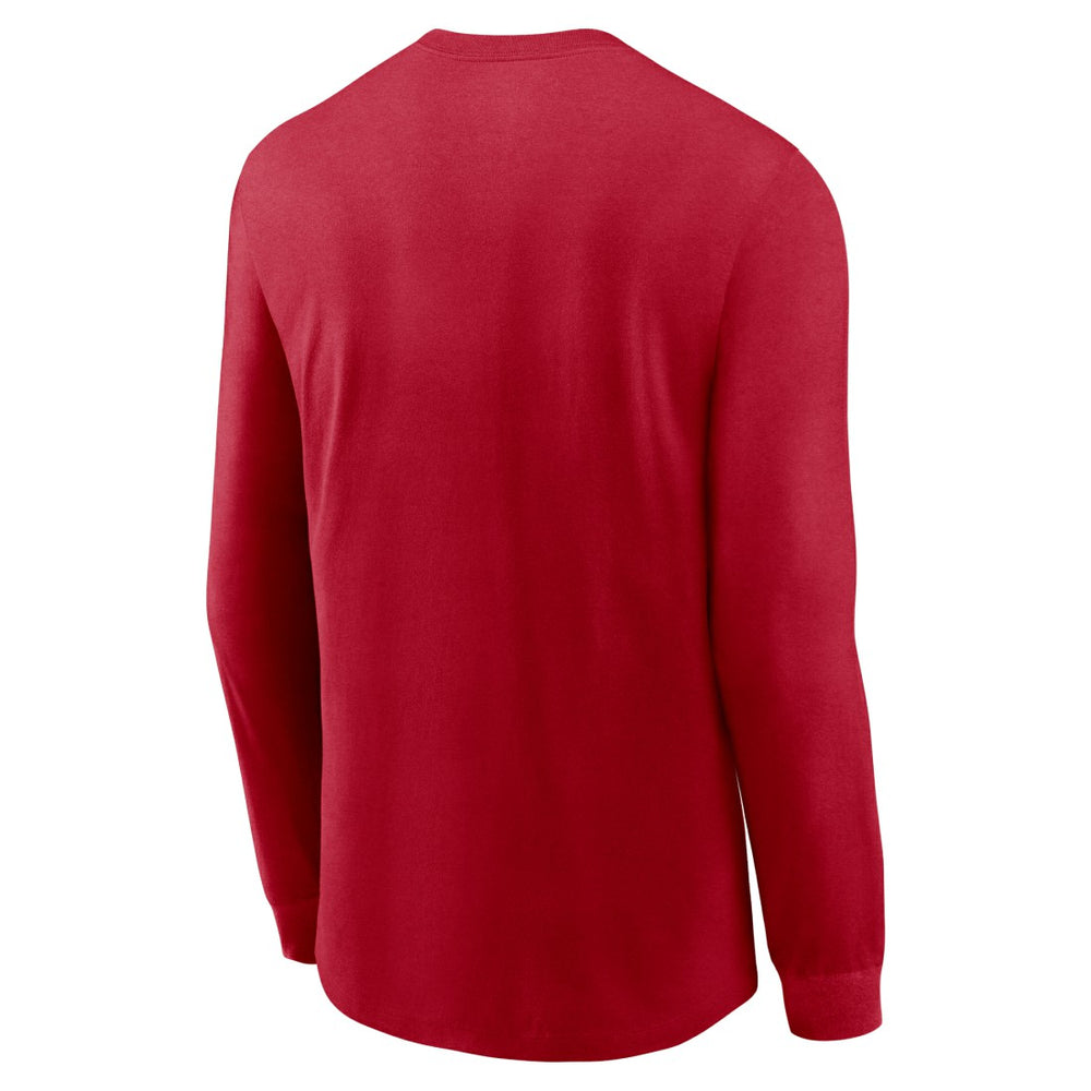 Nike Tampa Bay Buccaneers Sideline Infograph Lock Up Performance Long Sleeve T-Shirt Red