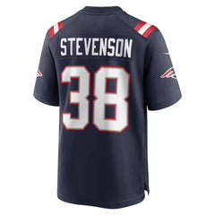 Nike Rhamondre Stevenson New England Patriots Game Jersey Navy