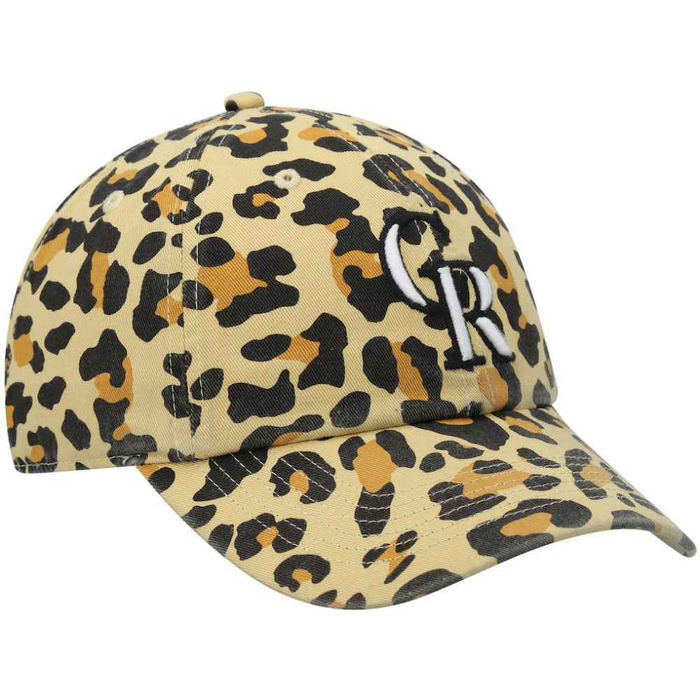 Colorado Rockies '47 Women's Bagheera Cheetah Clean up Adjustable Hat - Tan - 47 brand Discount